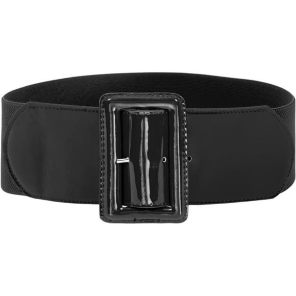 Women's Stretchy Belt 1950s 3 Inch Wide Elastic Belts - Picture 1 of 7